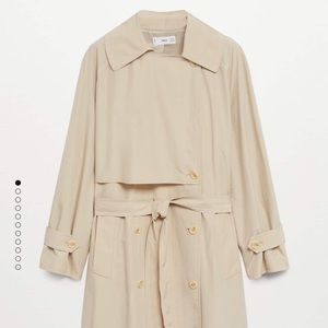 Mango water repellent trench